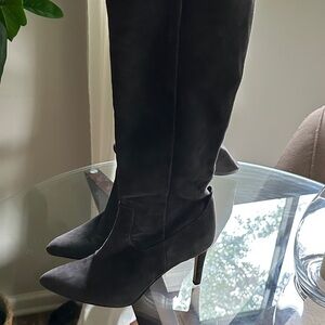 Sam Edelman Charcoal Heeled Boots
